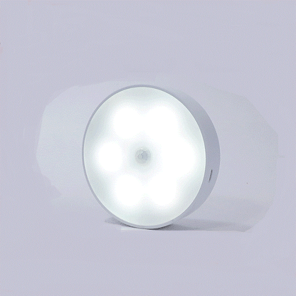 Usb Rechargeable Motion Sensor Light Round Wireless LED